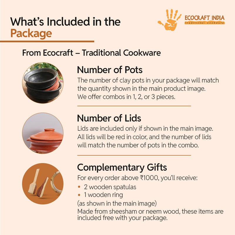 Ecocraft Black Clay Pot