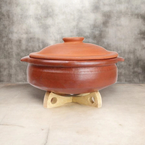 Ecocraft India Special Red Clay Handi with Lid