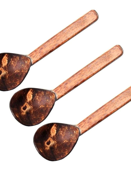 Ecocraft India Handmade Coconut Soup Spoons Set of 3