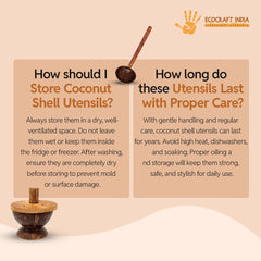 Ecocraft India Coconut Shell Ladle – Natural, Organic & Handmade