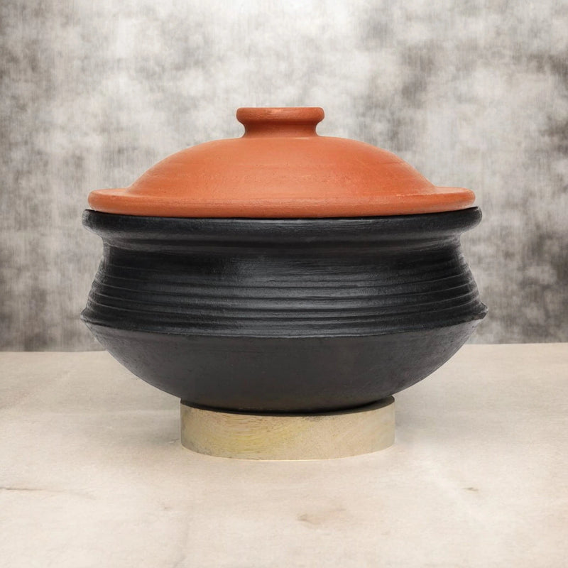 Ecocraft Earthen Biryani Pot Black