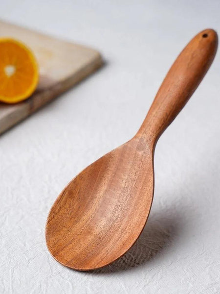 Ecocraft Neem Wood Cooking Spoon – Serve (25 cm | Handmade)