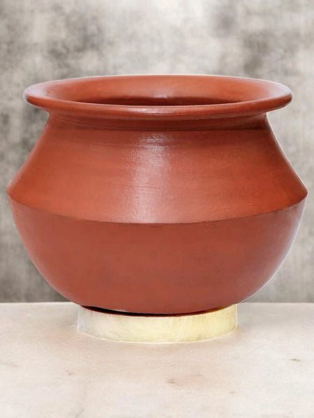 Handmade Red Clay Pot – 3 Liter Earthen Cookware