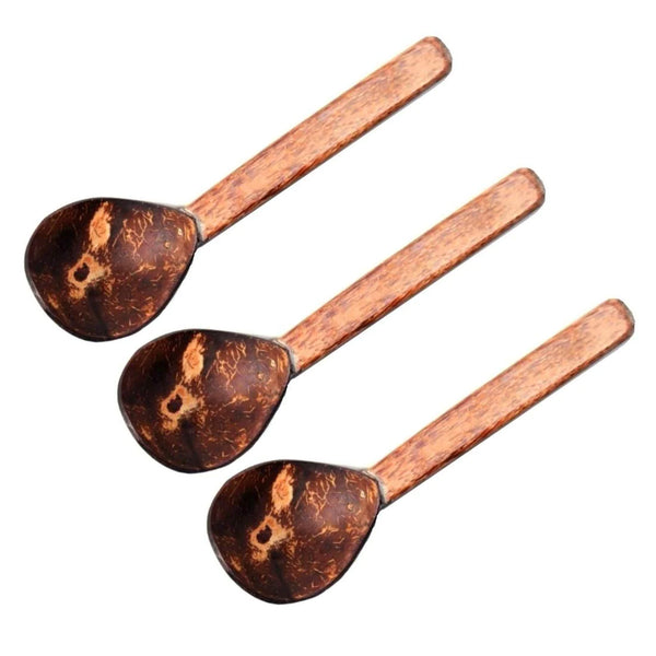 Ecocraft India Handmade Coconut Soup Spoons Set of 3