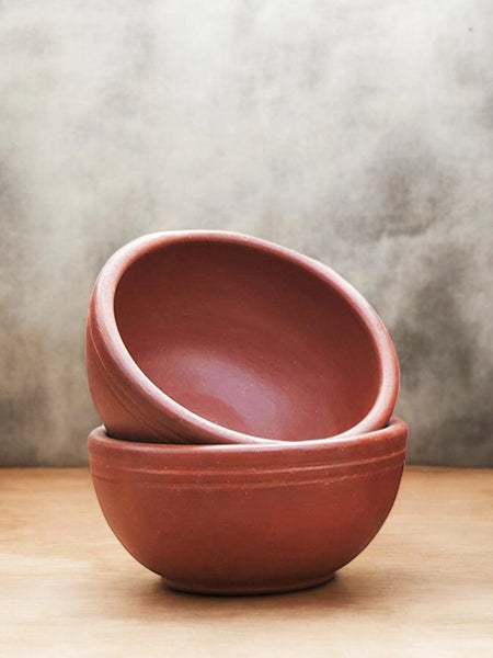 Ecocraft Clay Serving Bowl – Handmade Set of 2