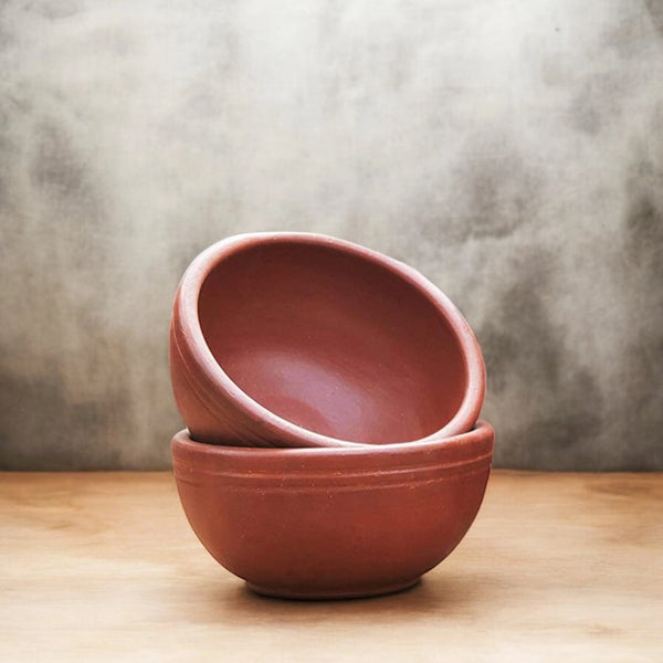 Ecocraft Clay Serving Bowl – Handmade Set of 2