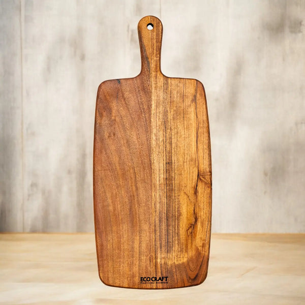 Ecocraft Acacia Wood Cutting & Serving Board – With Handle