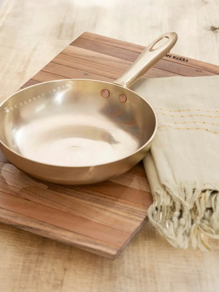 Ecocraft Bronze Frying Pan – Traditional Kansa Cookware