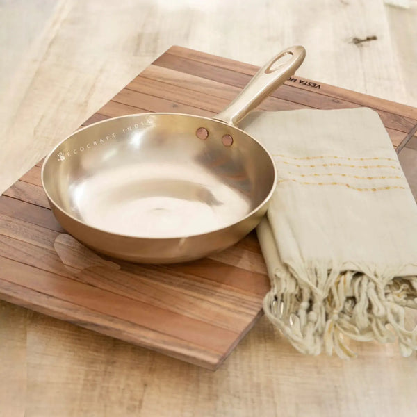 Ecocraft Bronze Frying Pan – Traditional Kansa Cookware