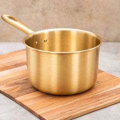 Ecocraft Bronze Milk Sauce Pan – Traditional Kansa Cookware