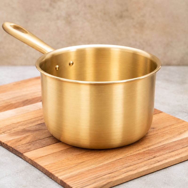 Ecocraft Bronze Milk Sauce Pan – Traditional Kansa Cookware