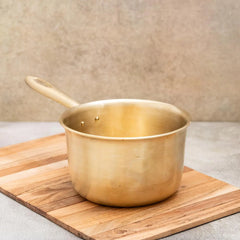 Ecocraft Bronze Milk Sauce Pan – Traditional Kansa Cookware 1