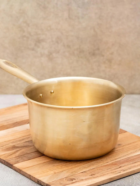 Ecocraft Bronze Milk Sauce Pan – Traditional Kansa Cookware 1