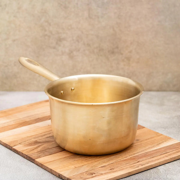Ecocraft Bronze Milk Sauce Pan – Traditional Kansa Cookware 1
