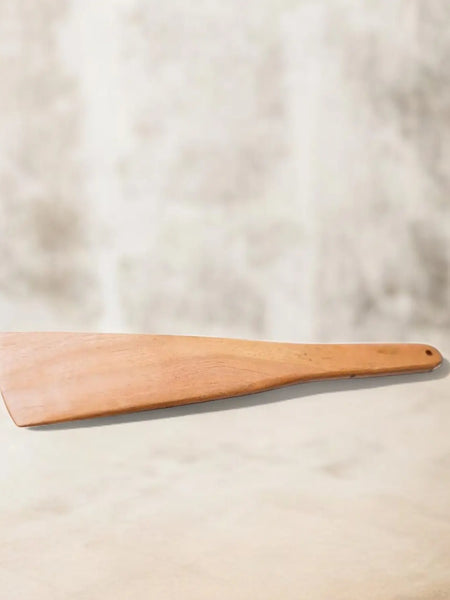 Ecocraft Neem Wood Cooking Spatula – 32cm Flip Turner  Toxin-Free & Non-Stick Safe