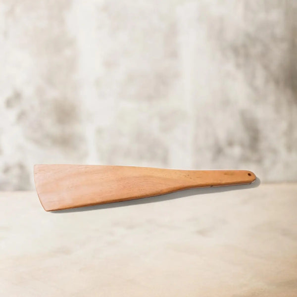 Ecocraft Neem Wood Cooking Spatula – 32cm Flip Turner  Toxin-Free & Non-Stick Safe
