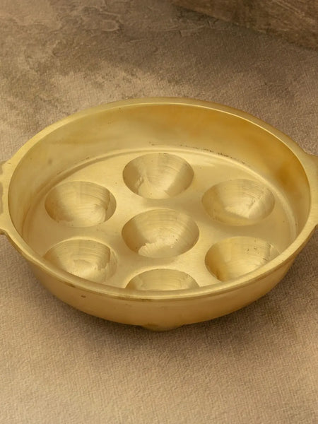 Kerala Bronze Unniyappam Pan – Traditional Paniyaram Cookware 1