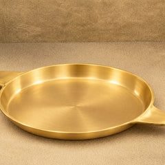 Premium Bronze Fry Pan – Flat Bottom, Seasoned & Non-Stick