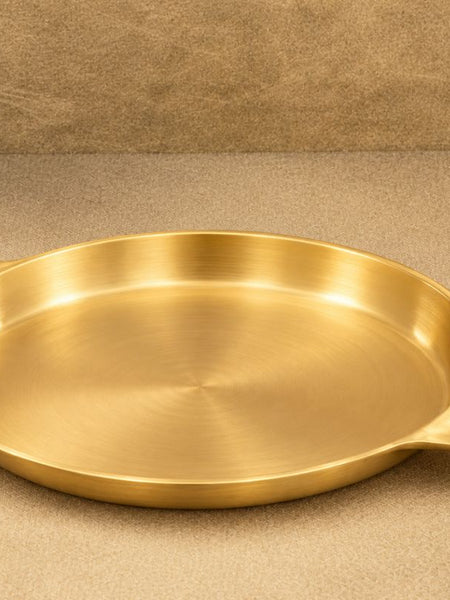 Premium Bronze Fry Pan – Flat Bottom, Seasoned & Non-Stick