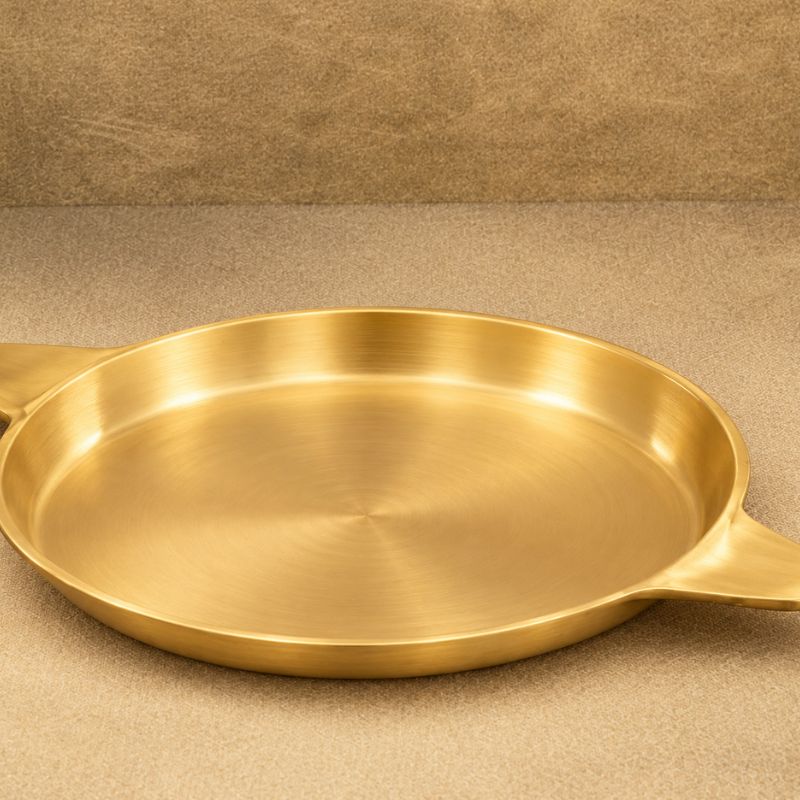 Premium Bronze Fry Pan – Flat Bottom, Seasoned & Non-Stick