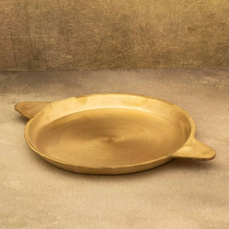 Premium Bronze Fry Pan – Flat Bottom, Seasoned & Non-Stick 1