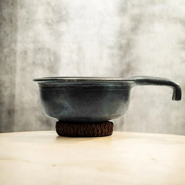 Ecocraft Black Clay Serving Pot with Handle