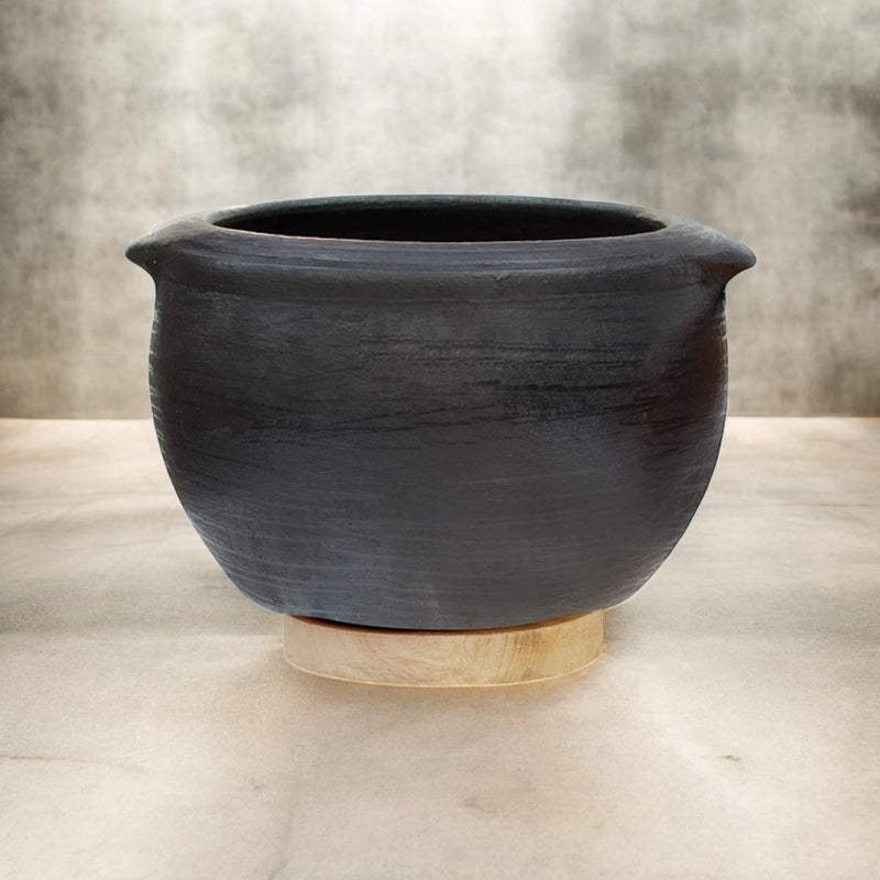 Ecocraft Black Clay Sauce Pot