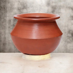 Handmade Red Clay Pot – 3 Liter Earthen Cookware