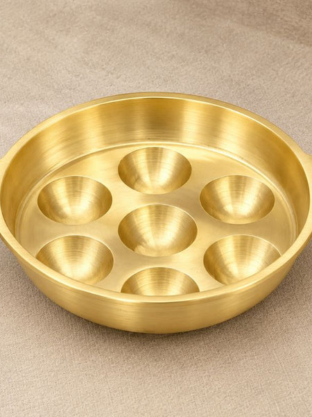 Kerala Bronze Unniyappam Pan – Traditional Paniyaram Cookware