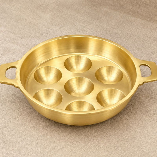 Kerala Bronze Unniyappam Pan – Traditional Paniyaram Cookware