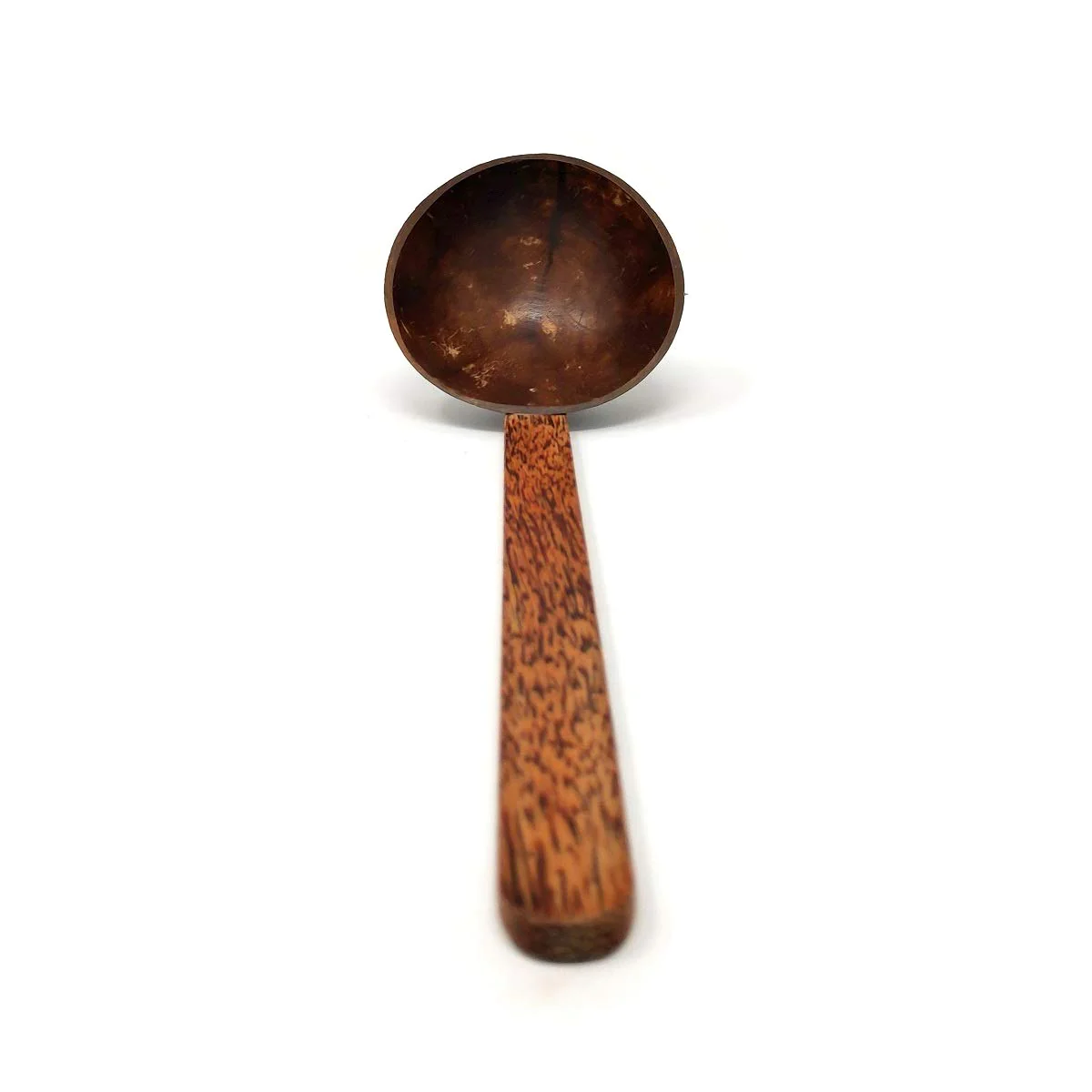 Ecocraft India Coconut Ladle Medium – Hand Made – Made from Coconut Shell and Coconut Wood