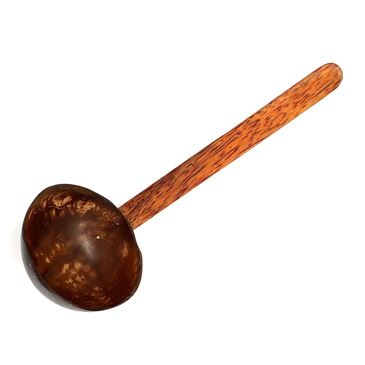 Ecocraft India Coconut Rice Serving Spoon/Ladle/Spatula – Hand Made – Made from Coconut Shell and Wood