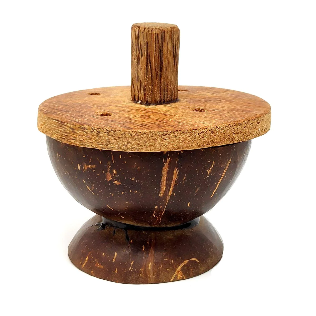 Ecocraft India Coconut Shell Puttu Maker/Chiratta Puttu Steamer – Made from Coconut Shells and Wood